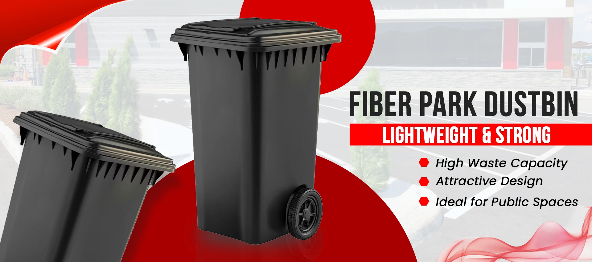 Fiber Park Dustbin