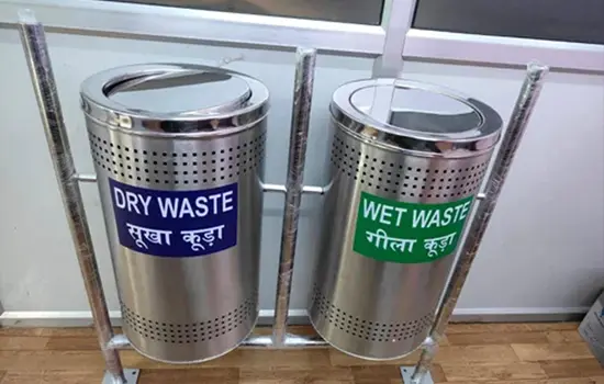 Stainless Steel Trio Dustbin Manufacturers