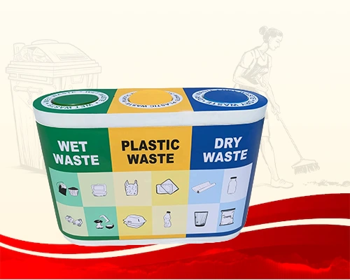 Fiber Trio Dustbin